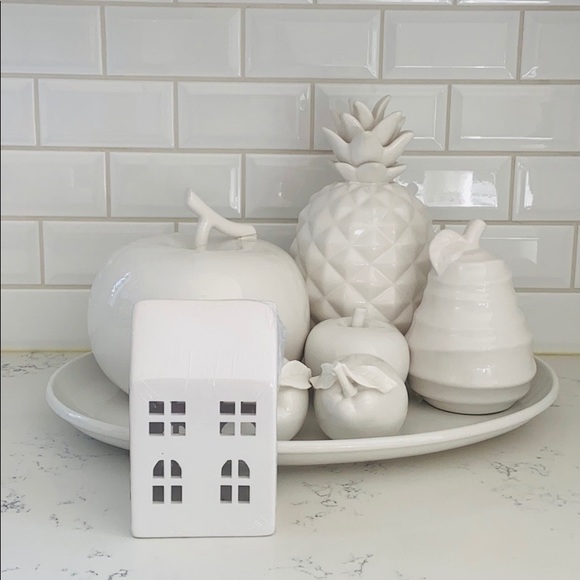 White Ceramic Tall Light Up House - Picture 6 of 15